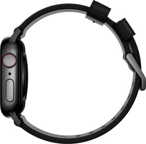 Ремінець Nomad for Apple Watch 46/49mm - Modern Leather Black Hardware Black (NM01198185)