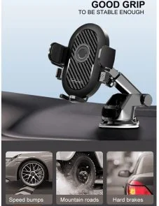 Фото: Кріплення для мобільного телефону WUW Z32 Black (6972573336296) № 6 | KTC