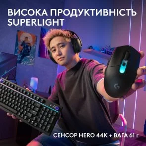 Фото: Миша Logitech G305 X SUPERLIGHT Wireless/BT Black (910-007739) № 3 | KTC