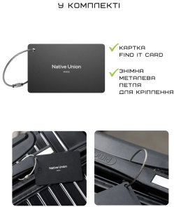 Пошукова мітка Native Union Find It Black (FINDIT-CARD-BLK)