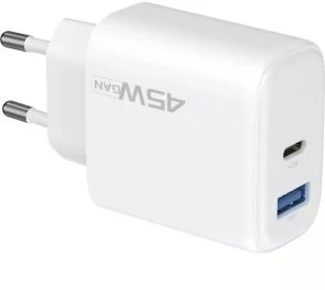 Фото: Зарядний пристрій Proove Silicone Power 2 45W White (WCSP24110002) № 4 | KTC