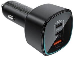 Автомобільний зарядний пристрій Acefast B18 200W Black (6974316285953)