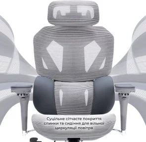 Фото: Крісло GamePro EDGE Grey (GC820MG) № 3 | KTC