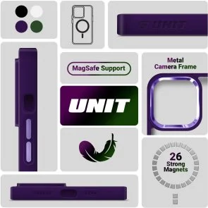 Фото: Чохол ArmorStandart for Apple iPhone 12/12 Pro - Unit MagSafe Purple (ARM74851) № 5 | KTC