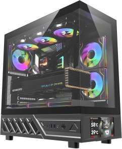 Корпус DARKFLASH DS950V Black with window (DS950V BLACK)