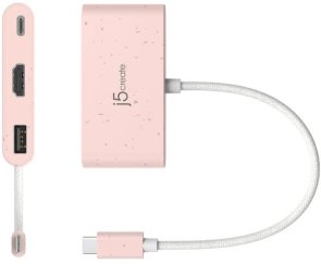 USB-хаб J5create 3in1 JCA379ER-N Earth Rose