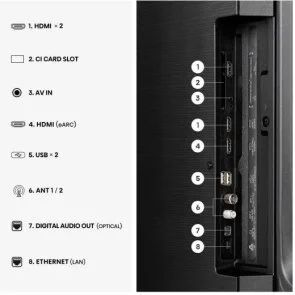 Фото: Телевізор LED Hisense 55A6S (Smart TV, Wi-Fi, 3840x2160) № 8 | KTC