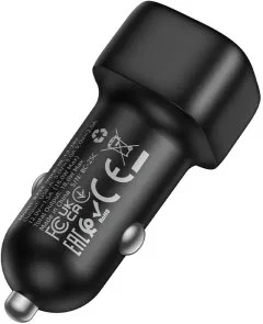 Фото: Автомобільний зарядний пристрій BOROFONE BZ34 Cloud 18W Black (6941991122255) № 4 | KTC