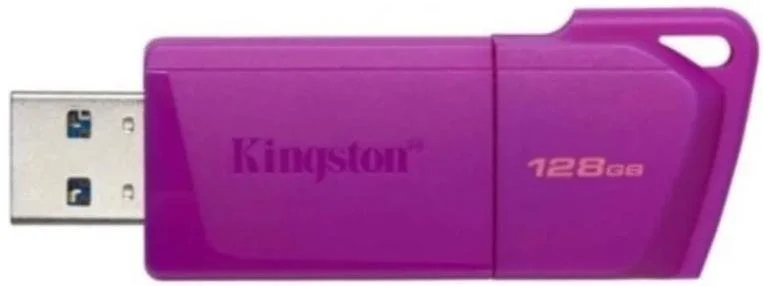 Фото: Флешка USB Kingston DataTraveler Exodia M 128GB Neon Purple (KC-U2L128-7LP) № 2 | KTC