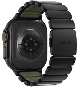 Фото: Ремінець Nomad for Apple Watch 46/49mm - Stratos Black Hardware Forest (NM009575858) № 2 | KTC