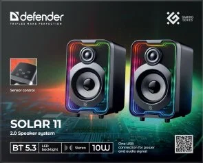 Фото: Колонки Defender Solar 11 Black (65811) № 9 | KTC
