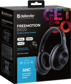 Фото: Навушники Defender FreeMotion B1020 Black (62020) № 12 | KTC