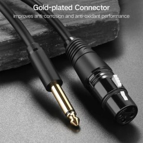 Кабель UGREEN AV182 Jack 3.5mm M / XLR F 2m Black (UGR-20244)