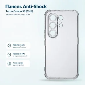 Фото: Чохол BeCover for Tecno Camon 50 CN5 - Anti-Shock Clear (716090) № 4 | KTC