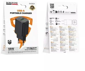 Фото: Зарядний пристрій BOROFONE BAS82A Star 18W Black (6941991126703) № 4 | KTC