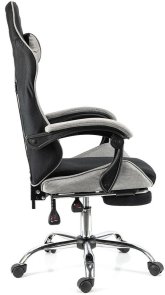 Крісло Holmer Size L Footrest Fabric Black/Gray (GCH-06)