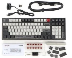 Фото: Клавіатура Bloody WS98 BLMS Red Plus Switch WL/BT/USB Grey (WS98 (Bloody Grey)) № 22 | KTC