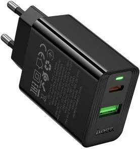 Фото: Зарядний пристрій Hoco CS94A Leader PD QC3.0 20W Black (6942007671101) № 5 | KTC
