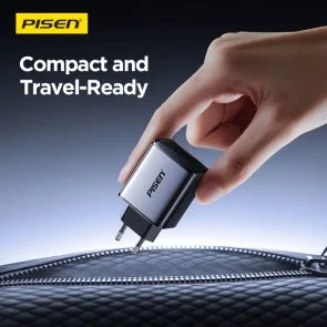 Фото: Зарядний пристрій Pisen BOLT Lite PD 30W Black with Type-C / Type-C (TP-C62_Kit) № 7 | KTC