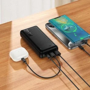Фото: Батарея універсальна Hoco J159A Essence 20000mAh 22.5W Black (6942007673587) № 8 | KTC