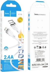 Фото: Кабель Hoco X109 Energy 2.4A AM / Lightning 1m White (6942007636216) № 4 | KTC