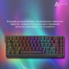 Фото: Клавіатура Ajazz NK68 V2 Red Switch USB Black (NK68-V2-R-S-B) № 14 | KTC