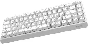 Фото: Клавіатура Ajazz NK68 V2 Red Switch USB White (NK68-V2-R-S-W) № 5 | KTC