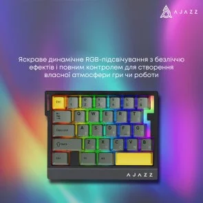 Фото: Клавіатура Ajazz AK029 Ice lsland Magnetic Switch USB Black (AK029-I-BY) № 16 | KTC