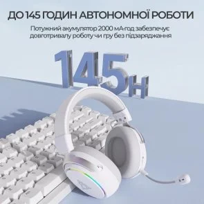 Фото: Гарнітура Ajazz AHM10 Max White (AHM10-MAX-W) № 14 | KTC