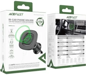 Фото: Кріплення для мобільного телефону Acefast D46 Magnetic Wireless Charging Black (6974316284109) № 4 | KTC