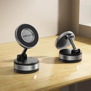 Фото: Кріплення для мобільного телефону Acefast E28 Manual Suction Cup Metal Grey (6974316284833) № 7 | KTC