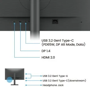 Фото: Монітор BenQ RD270Q (9H.LPCLM.MBE) - 27" IPS / 2560×1440 / 144 Гц / AMD FreeSync / Pivot / HAS № 12 | KTC