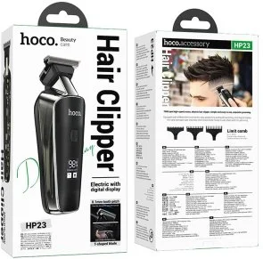 Фото: Машинка для стрижки Hoco HP23 Diamond engraving electric hair clipper Black (6942007623773) № 5 | KTC