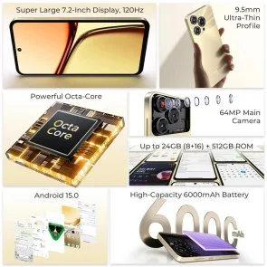 Фото: Смартфон Oukitel C69 8/512GB Green № 3 | KTC