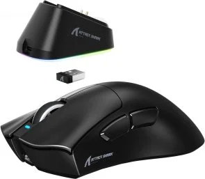 Фото: Миша Attack Shark V3 Pro Ultra-Light WL/BT/USB Black (V3PROB_AS) № 3 | KTC