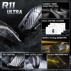 Фото: Миша Attack Shark R11 Ultra Phantom Shark (R11ULTRAPS_AS) № 12 | KTC