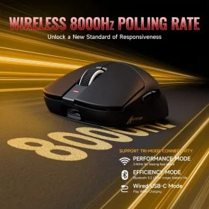 Фото: Миша Attack Shark X8 Ultra WL/BT/USB Black (X8ULTRAB_AS) № 5 | KTC