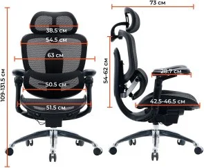 Фото: Крісло SIHOO C300 Pro V2 Black (C300-PRO-V2-B101) № 20 | KTC