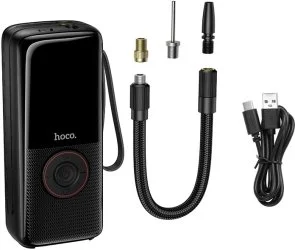 Фото: Компресор Hoco ZP18 Enlighten Portable Smart Air Pump Black (6942007673303) № 3 | KTC