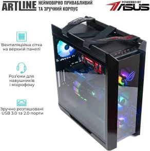 Фото: Персональний комп'ютер ARTLINE Overlord STRIX Windows 11 Pro (STRIXv179Win) - AMD Ryzen 7 7800X3D / 64 ГБ DDR5 / PCI-E SSD, SATA 3 SSD 2 ТБ + 2 ТБ / Nvidia / GeForce RTX 5080, 16 ГБ / AMD X670 / 1000 Вт № 4 | KTC