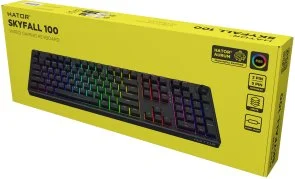 Фото: Клавіатура Hator Skyfall 100 Aurum Lemon USB Black (HTK1100UA) № 7 | KTC