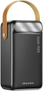 Фото: Батарея універсальна Awei PA-82 60000mAh 65W Black (6954284029568) № 3 | KTC