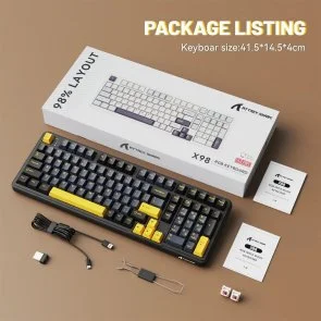 Фото: Клавіатура Attack Shark X98 ENG/UKR WL/BT/USB Star Black (X98SB_AS) № 10 | KTC