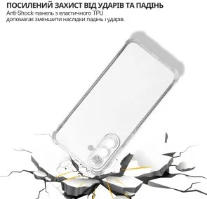 Фото: Чохол BeCover for Samsung Galaxy A18 SM-A185 - Anti-Shock Clear (716336) № 7 | KTC