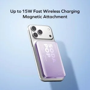 Фото: Батарея універсальна Momax 1-Power Pass 5000mAh 20W / Qi 15W Silver (IP165S) № 9 | KTC