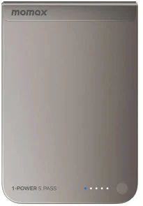 Фото: Батарея універсальна Momax 1-Power S.Pass 5000mAh 20W / Qi 15W Titanium (IP161Q2L) № 3 | KTC