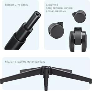 Фото: Крісло OfficePro Delicate OC690BK Black № 12 | KTC