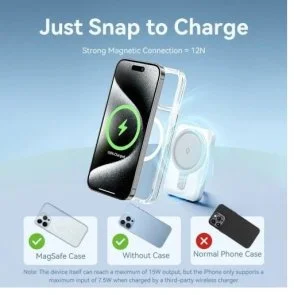 Фото: Батарея універсальна Vention FHSL0 5000mAh 20W / Qi 15W Blue № 5 | KTC