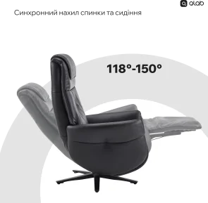 Фото: Крісло Qlab RC268B Black № 11 | KTC