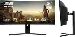 Фото: Монітор 2E R3426B Black (2E-R3426B-01.UA) - 34" VA / 3440x1440 / 200 Гц / AMD FreeSync / HAS № 5 | KTC